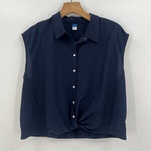 NWOT Old Navy Dolman Sleeve Twist Front Cropped Shirt
